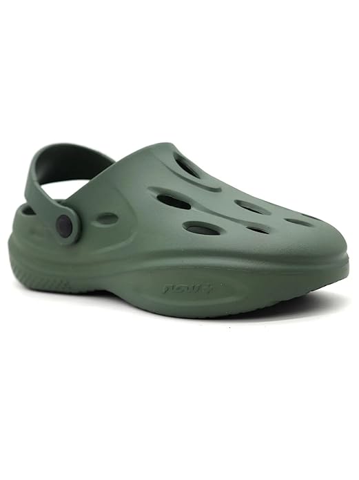 Green slippers for men