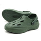 Green slippers for men