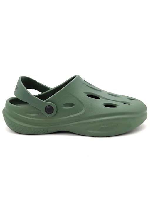 Green slippers for men