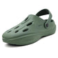 Green slippers for men