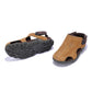 Men Khaki Closed Toe Sandals