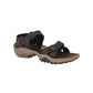 Men Khaki And Brown Closed Toe Sandals