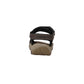 Men Khaki And Brown Closed Toe Sandals