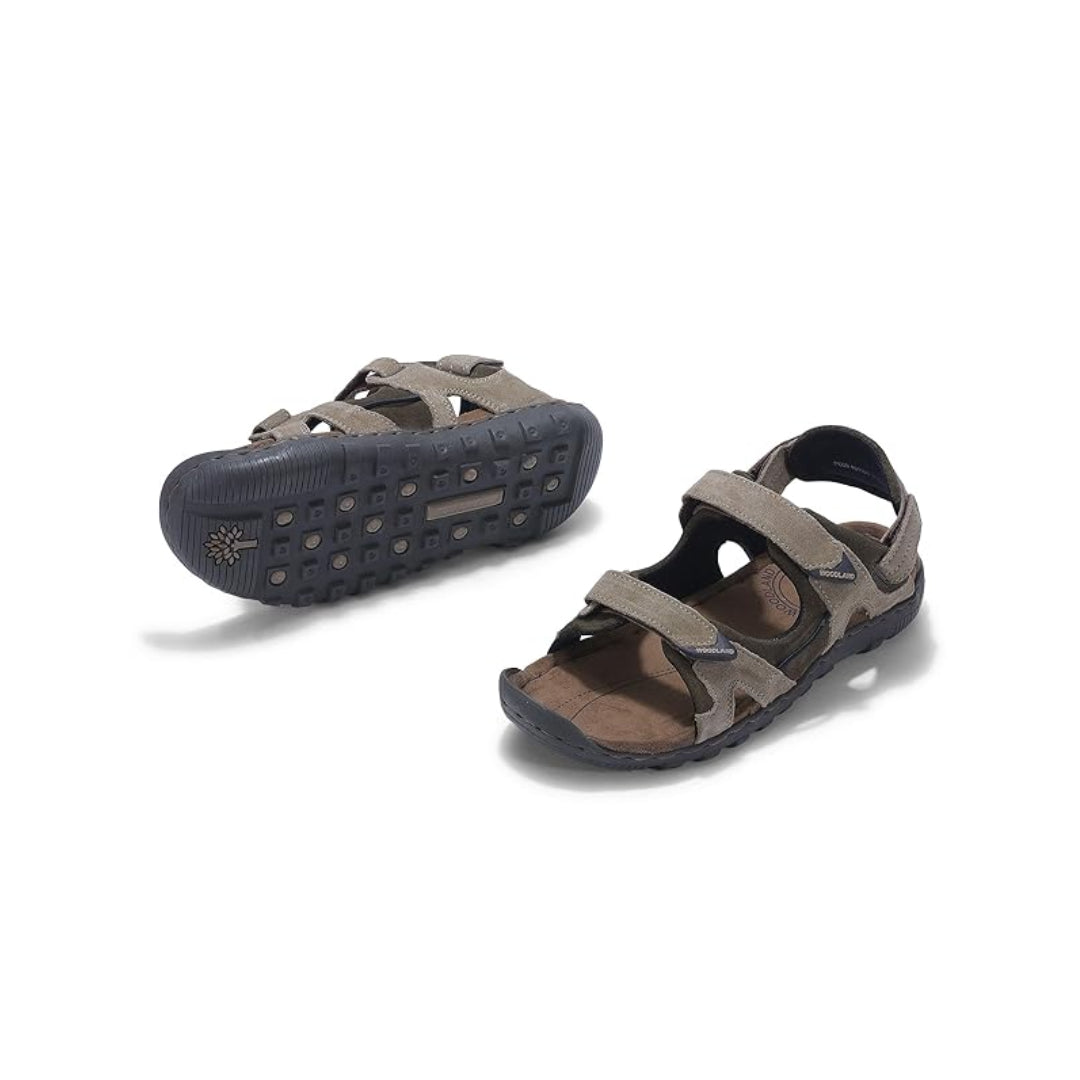 Men Brown Closed Toe Sandals