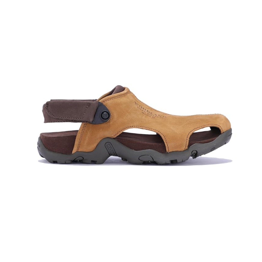 Men Khaki Closed Toe Sandals