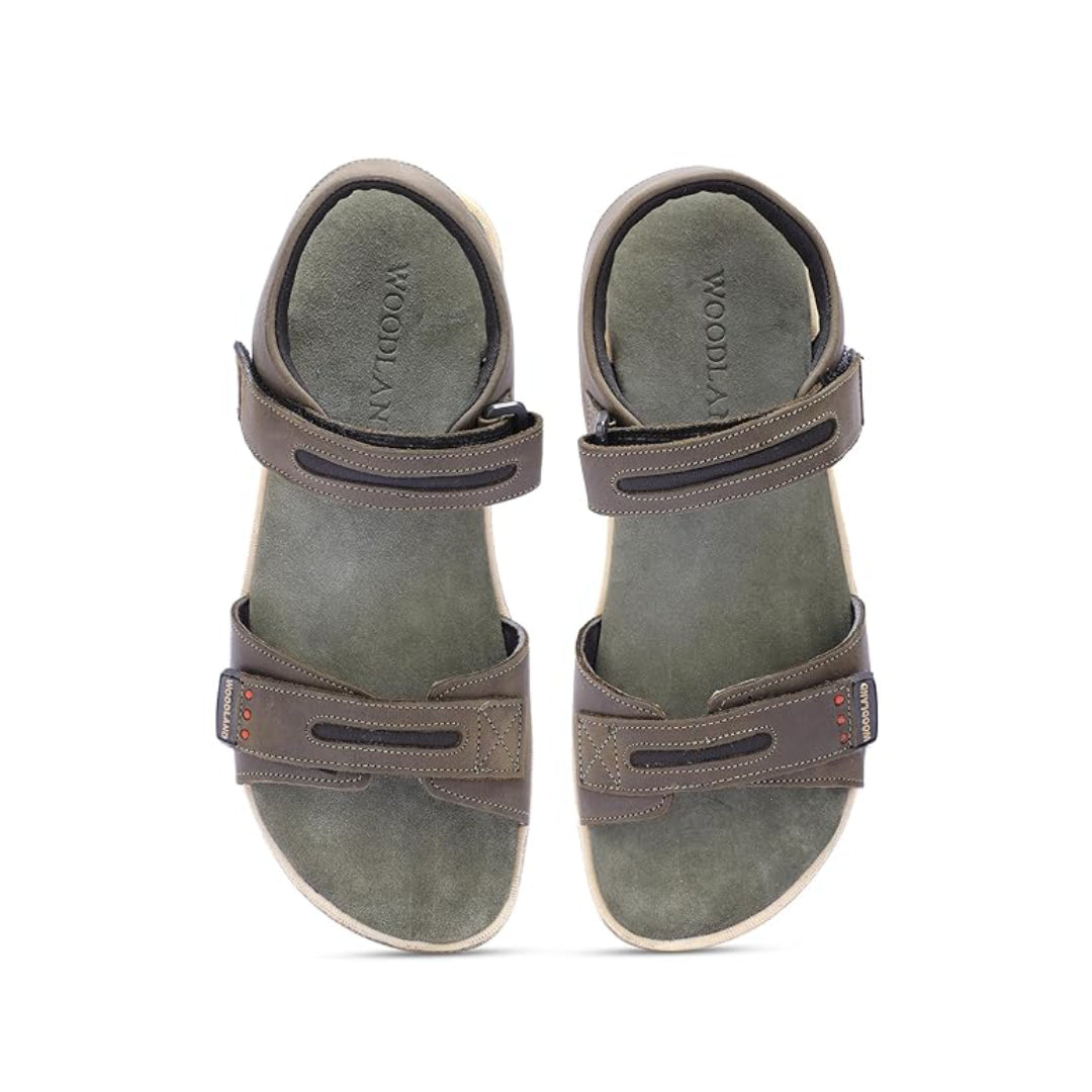 Men Oliv Green Color Sandals