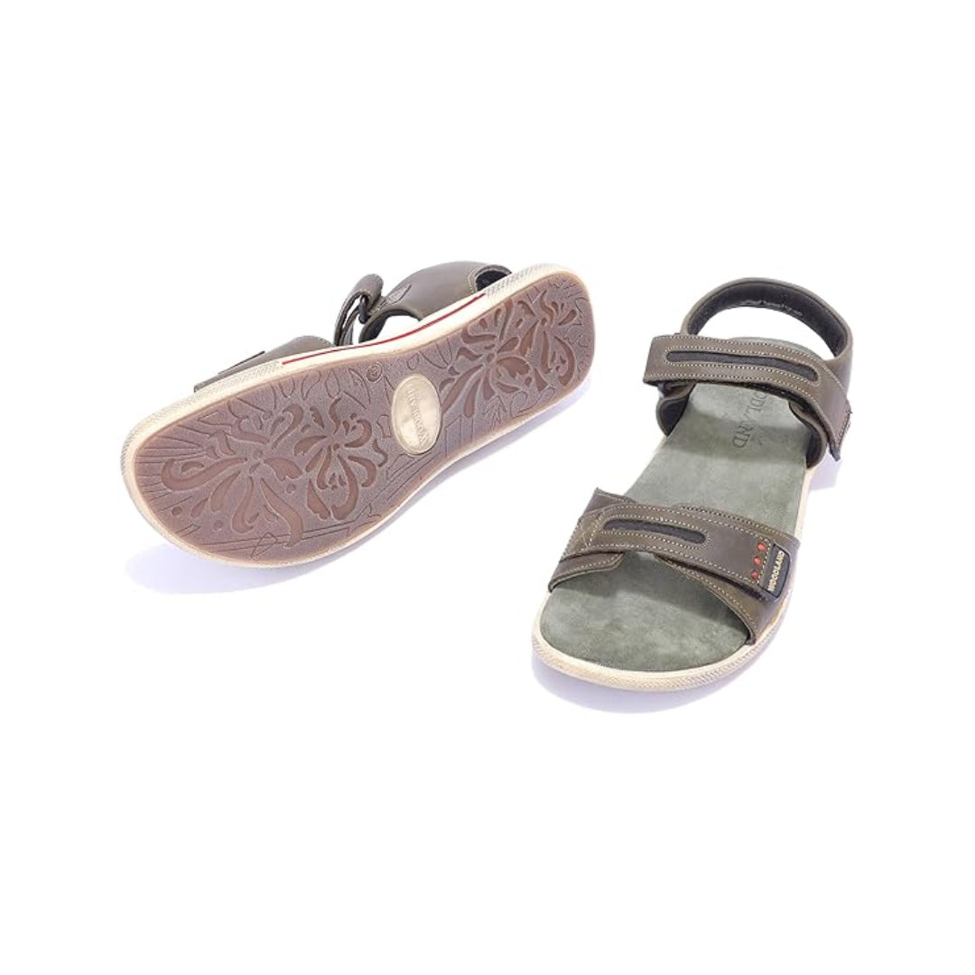 Men Oliv Green Color Sandals