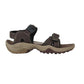 Men Khaki And Brown Closed Toe Sandals