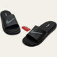 Black slippers for men