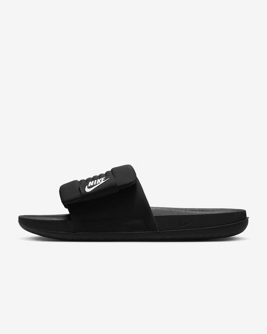 Black Offcourt Adjust Sliper For Men