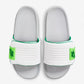 White And Oliv Green Offcourt Adjust Sliper For Men
