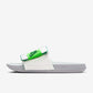 White And Oliv Green Offcourt Adjust Sliper For Men