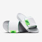 White And Oliv Green Offcourt Adjust Sliper For Men