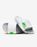 White And Oliv Green Offcourt Adjust Sliper For Men